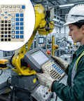 Membrane Keypad Replacement For Fanuc Teach Pendant GNE2 A05B 2518 C202 ESW With Precise Tactile Buttons, Smooth Rounded Edges For Safe Handling, Easy Peel And Stick Install, Durable Interface Upgrade For Reliable Control on teach pendant