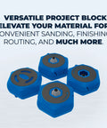 Multipurpose Project Blocks Set Four Hexagon Woodworking Blocks for stable work surface and up to 200 lbs