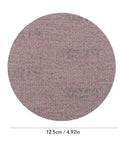 Premium 50 Pack Mesh Sanding Discs With Hook And Loop Backing For Drywall Plus Wood And Metal, Dust Free Grit Design showing 12.5cm diameter mesh disc.