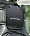 Magnetic Metal Landing Pads For Golf Bags attached to golf bag for quick fixation of rangefinders, towels, and carabiners.