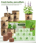 All In One 9 Herb Indoor Window Garden Kit For Moms And Home Cooks With Seeds Pots Soil Pruning Shears And Markers