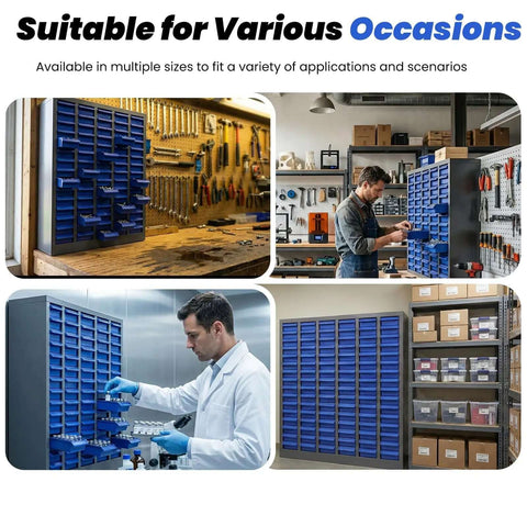 Alloy Steel 75 Drawer Parts Cabinet Organizer With ABS Drawers in workshop and laboratory