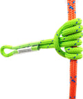 GM Climbing 12 Inch 6mm Prusik Loop Pre Sewn For Climbing Arborist Rescue Mountaineering General Outdoor Use Green wrapped on rope