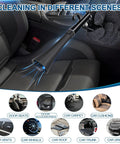 High Power Car Cleaning Gun With Interior Dryer and Air Blast used on car seat, illustrating versatility for car detailing
