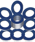 Premium Aluminum 25 Piece M12 Oil Drain Plug Gasket Washers Set With Crush Seals Replaces OEM 9043012031 For Toyota Lexus Scion Oil Pan Drain Plug Gasket Durable High Quality Parts For No Fuss Oil Changes