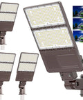 240W LED Parking Lot Light With Photocell, 36000LM Shoebox Flood Light displaying illumination options