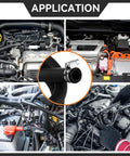 Application of Two Pack 11/32 Inch By 36 Inch Brake Booster Vacuum Hose Kit With Four Clamps 85 PSI in vehicle engines