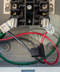 12V Inline Fuse Holders With 18 AWG Circuit Wire And 10A Blade Fuses, solid copper terminals in wiring setup.