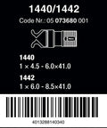 Screwgripper Attachment For 4.5 To 6.0 Millimeter Screws Holds All Screw Profiles Securely On Your Tool packaging label