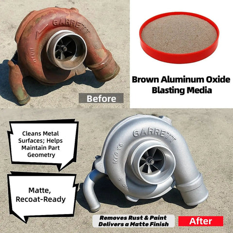 Brown Fused Alumina Blasting Media for Metal Glass Ceramic Surfaces 80 100 120 220 Grit Sand Blasters Rust Removal Paint Stripping