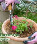 Pro Grade Seeding Widger With 6 Inch Scale, Stainless Steel Planting Trowel For Transplanting in potted plant