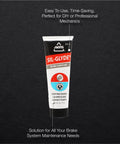 AGS SIL-GLYDE silicone brake lubricant tube, 4 oz, prevents pad squeal and protects caliper slides.