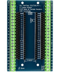 Top view of 48 Pin Breakout Board For Teensy 3.5 3.6 4.1 With Screw Terminals And 3 Output Types, featuring black headers and green screw terminals.