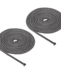 PATIKIL wood stove gasket rope, 5/16in x 197in, graphite fiberglass, black, 2 pcs
