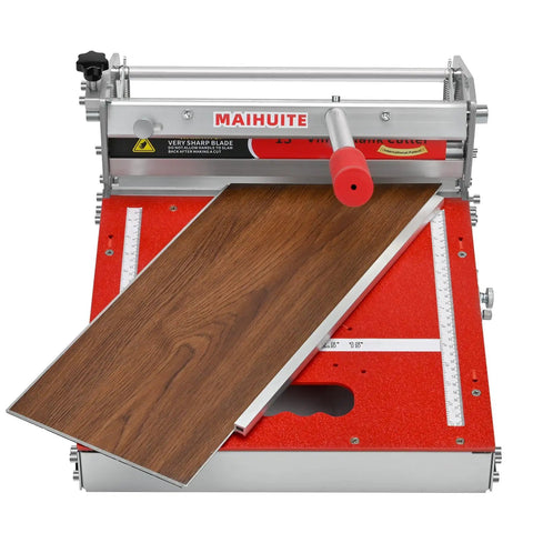 10 Mm All In One Vinyl Cutter Pro Floor Cutting Tool Ready Out Of The Box With A Heavy Duty One Piece Base No Assembly Ultra Rigidity For Clean Precise Vinyl Floor Cuts And Fast Hassle Free Projects. vinyl floor cutter with 13-inch blade cutting wood-look plank