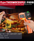 Infrared Thermometer Gun Non Contact Digital Laser Temp Tool Pro Grade With Emissivity Adjustable And Max Min Readouts For Cooking