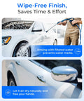 Spotless Car Wash Water Filter Replacement For WD CWE2 System With Resin Deionized Water For A Spot Free Finish Reduces Minerals And Calcium Magnesium Ions Easy Install; car wash scene with filtered water rinsing