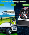 Certified Solid Replacement Golf Cart Forward Reverse Switch Assembly For Ezgo Txt Electric Vans 1994 Up mounted on golf cart chassis.