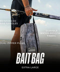 Beast Of A Tackle Bag For Fishing Gear And Soft Plastics, Extra Large, Water-Resistant Bait Organizer At Beach With Rod