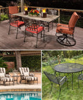 Wrought Iron Patio Furniture Feet Cap Glides For Outdoor Table And Chair Legs No Slip Floor Protectors 1.5 Inch 24 Pack Black