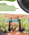 25 Pack Drip Irrigation Riser Stakes For 1/4 Inch Tubing Hose Holder Adjustable Ground Stakes For Micro Sprinklers And Garden Irrigation Systems Durable Plastic Construction in garden setting
