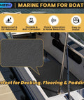 Beefy Neoprene Sponge Foam Sheet Quarter Inch Thick By Twelve Inch Wide By Fifty Four Inch Long Four Point Five Sqft used on boat deck