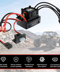 High Torque 4800KV Brushless Motor and 35A ESC Combo for Traxxas RC Cars in desert with scale truck