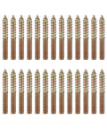 30 Pack M6x45 Hanger Bolts Double Headed Self-Tapping Wood Dowel Screws Carbon Steel Zinc Finish for wood joints, furniture legs.