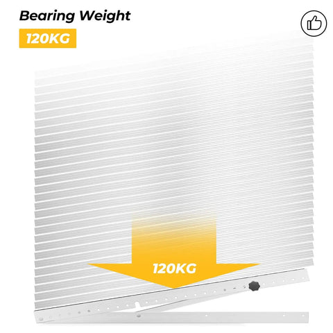 41 Inch Solar Panel Tilt Mount Brackets One Step Install Foldable Tilt Legs showing 120KG bearing capacity