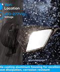 Dusk To Dawn Outdoor Flood Light With Photocell For Garage And Yard 28W 3400Lm IP65 Waterproof Exterior Lighting