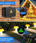 Beefy Heavy Duty Outdoor Electrical Box Waterproof IP54 Weatherproof Enclosure With Eight Cable Ports for Holiday Lights 12.5x8.5x5In Black