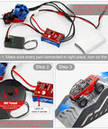 30A Brushless Mini ESC and 2204 2400KV Outrunner Motor Transmission Kit installation steps for SCX24 Axial RC Crawler