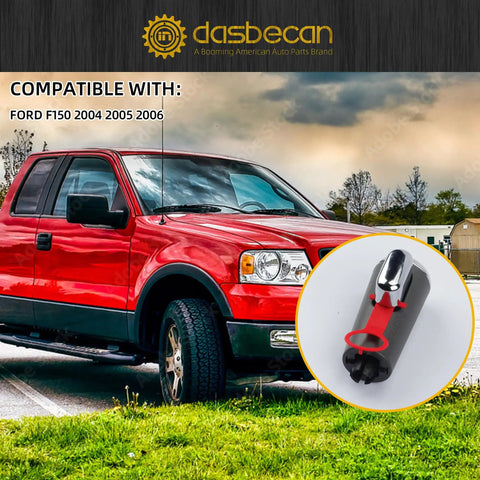 Ford F-150 Automatic Transmission Gear Shift Knob Replacement For 2004 2005 2006 displayed with red truck and knob insert