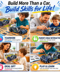 Metal Racing Car Kit With 207 Pieces And Real Tools For A Hands On STEM Build Your Own Race Car For Boys 8 12 Teens And Adults