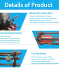 Beefy 100 Ton Hydraulic Pin Press For Excavators With All In One Sleeve And Chain Integrated System, 220V 1500W Electric Pump Dismantling Tool For Track Pin Repair And Machinery Maintenance, manual valve