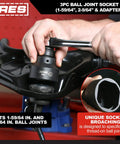 3 Piece Ball Joint Socket Set, 3/4 Inch Drive, for Chrysler Dodge Jeep in use on ball joint removal