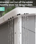 Outdoor Resin Storage Shed 6 By 4.5 Feet Lockable Plastic Garden Shed with rainwater drainage, gray and white design