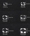 6 Piece Watch Repair Kit With Magnifying Loupe For Fine Movement Work And Date Adjustment lens sizes on black background