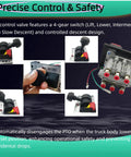 PTO Hoist Control Valve With Kickout For Dump Truck Tipper Hydraulic System Replaces AV 295 329358X 4 Gear Air Shift