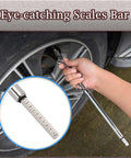 Dual Head Truck Tire Pressure Gauge With Plastic Scale Plate, Zinc Alloy Heads, Push Pull Chucks For Outer And Inner Wheels, 30 Degree Reverse Head For Tight Valves, Hanging Ring For Easy Storage, Precise Pressure Readouts, used on car wheel