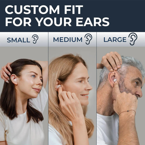 Custom fit usage of Wax Ear Plugs For Sleeping And Swimming, Silicone Moldable Ear Plugs For Noise Canceling Up To 32 Decibels.