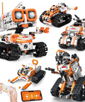 5-In-1 STEM Robotics Kit for Kids 6 Plus With Remote Or App Control Coding Robot, Kid-Friendly Building Toys in action