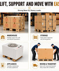 Heavy-Duty Solid Wood Pallet For Warehouse Storage And Shipping Platform showcasing boxes and warehouse usage applications