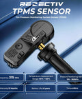 Preprogrammed 315MHz TPMS Tire Pressure Monitor Sensor Fits GM Cars showing detailed view of sensor components and specifications.