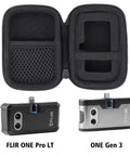 Hard Case For FLIR One Gen 3 And FLIR One Pro Thermal Camera, Shockproof Waterproof Protective Case, open with compartments visible