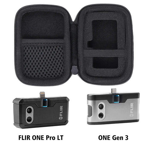 Hard Case For FLIR One Gen 3 And FLIR One Pro Thermal Camera, Shockproof Waterproof Protective Case, open with compartments visible
