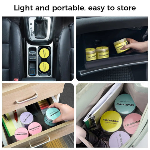 Universal Cleaning Gel For Keyboards Electronics Gadgets Cars And More Safe Dust Remover Kit 160g stored in car and drawers