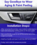 Mercedes Benz Interior Metal Front And Rear Left Driver Side Matte Silver Door Handle Repair Kit installation guide