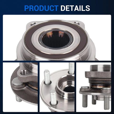Front Wheel Hub And Bearing Assembly For Subaru Forester 2014 To 2018, Crosstrek 2016 To 2021, Impreza close-up details