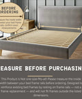 Solid Pine Wood Bed Frame Support Slats in a bed for measurement guidance before ordering, ensuring proper fit for mattress.